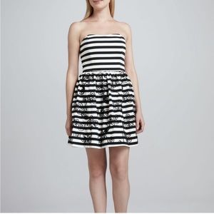 Lilly Pulitzer Payton Striped Swizzle Embroidered Strapless Dress
